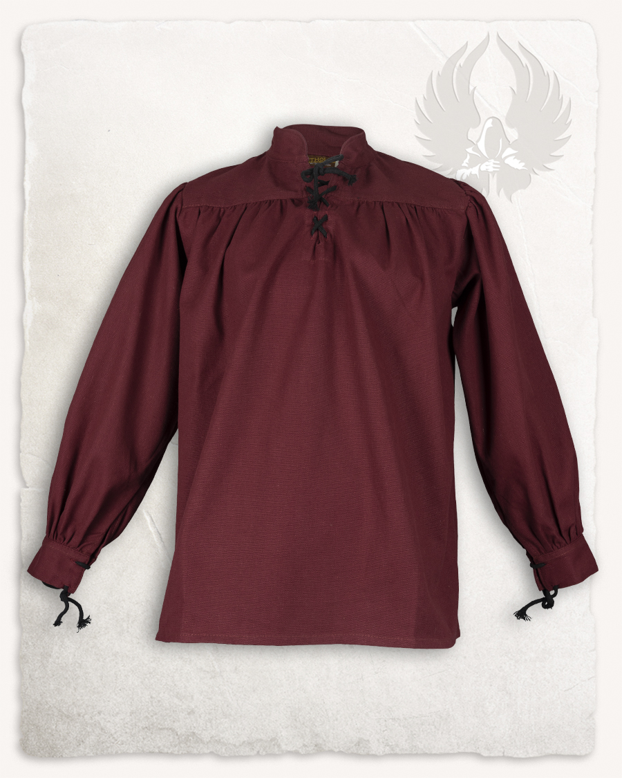 Ansgar shirt canvas bordeaux