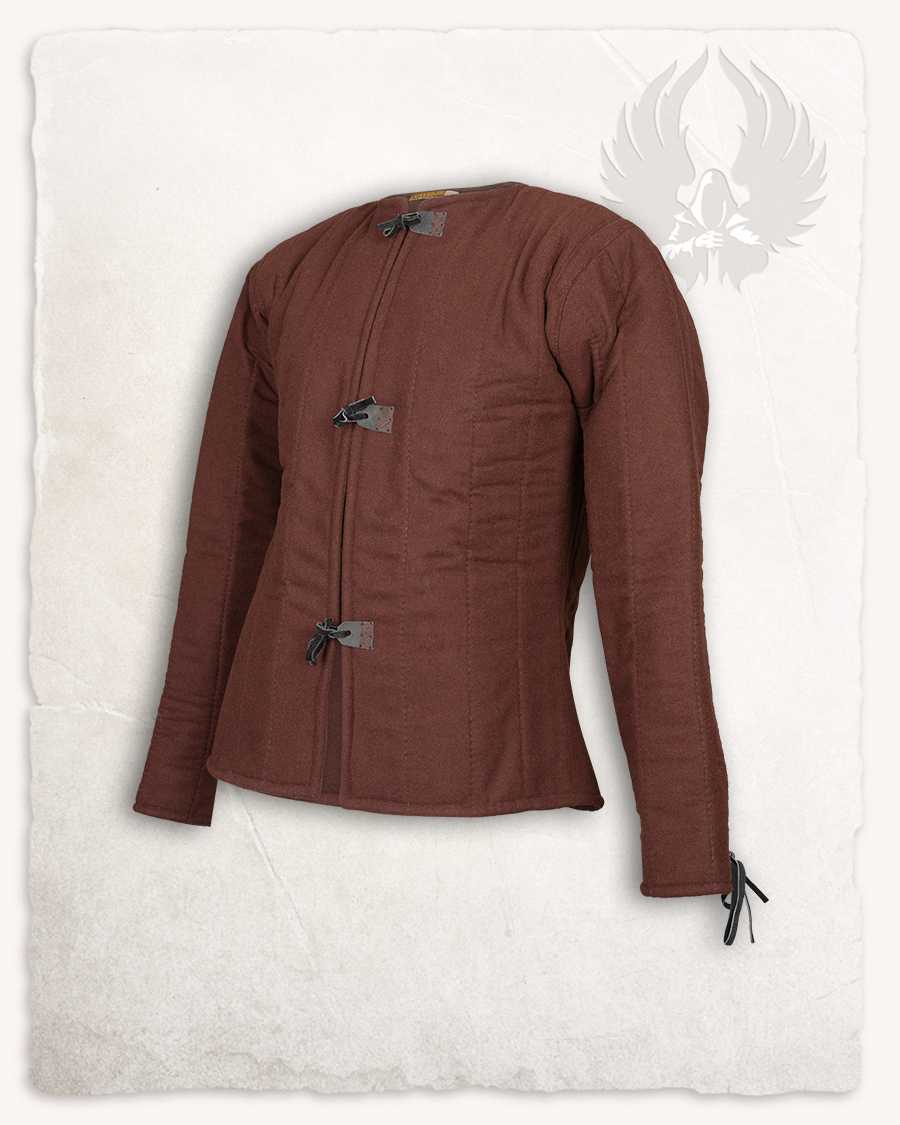 Aulber gambeson jacket wool brown