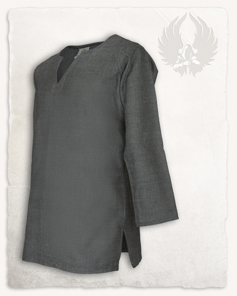 Tronde tunic fishbone grey Discontinued